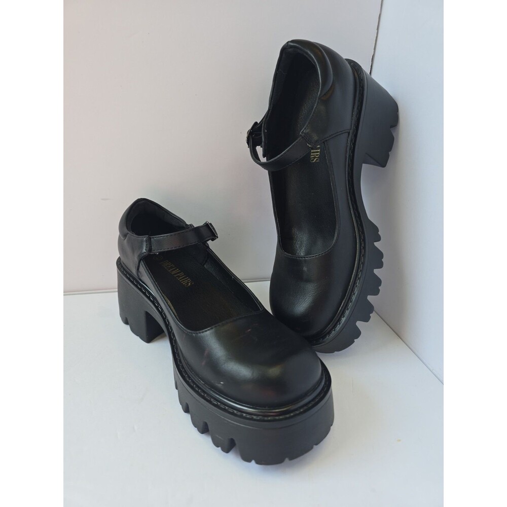 DREAM PAIRS Women’s Black Platform Mary Jane Shoes Zise 6.5